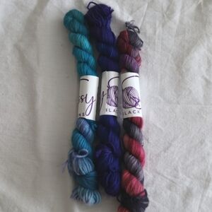 Sassy Black Yarns mini skeins